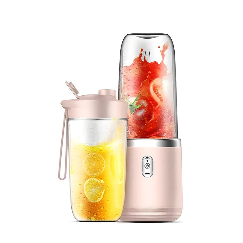 Portable Juicer Blender – 400ml USB Rechargeable Smoothie Maker (2 Cups)